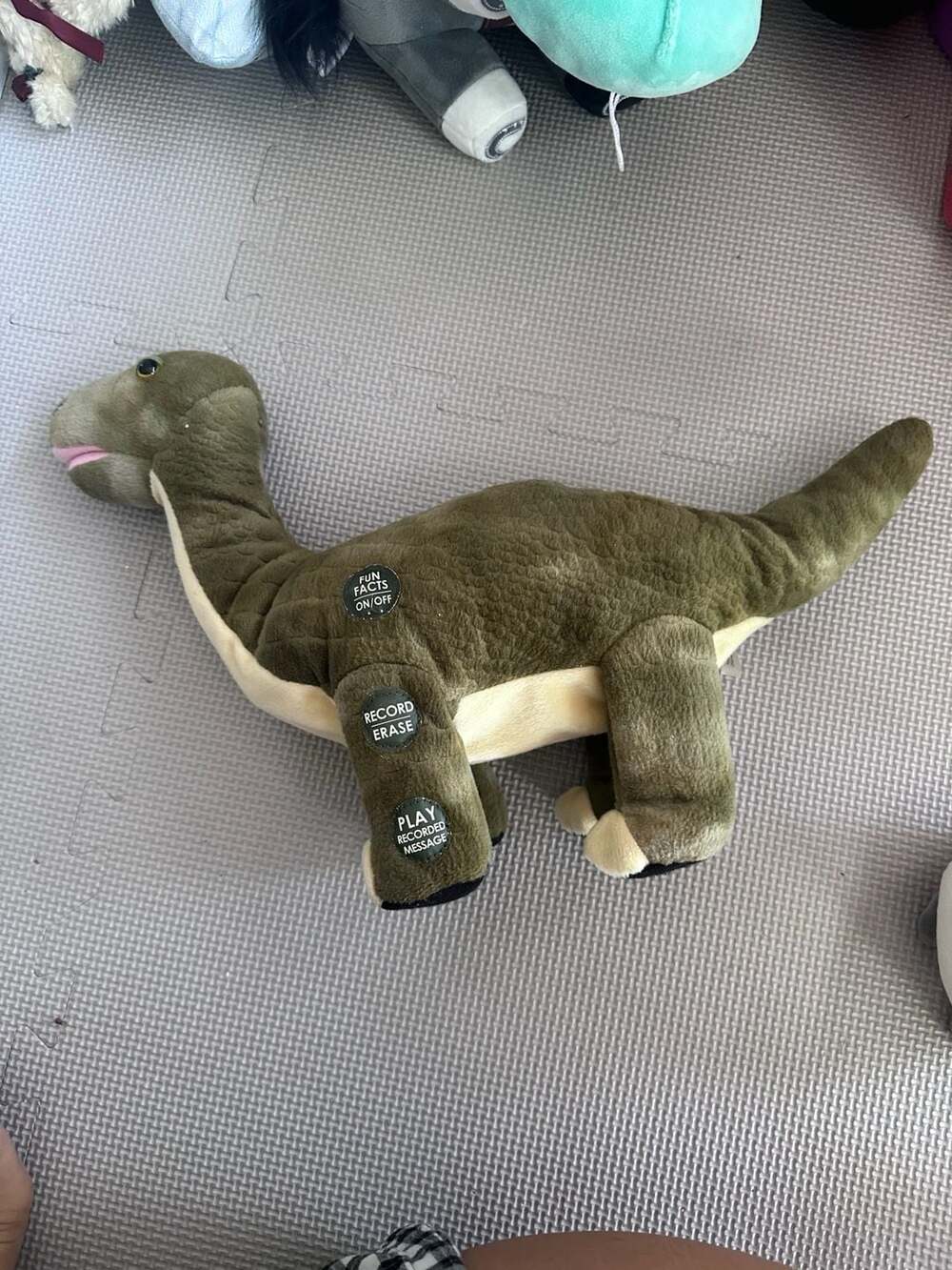 PBC International Interactive Talking Dinosaur Plush Toy with Record and Playbac